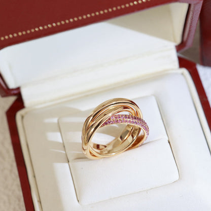 [Rani Jewelry] TRINITY 3.2MM RING PINK DIAMOND