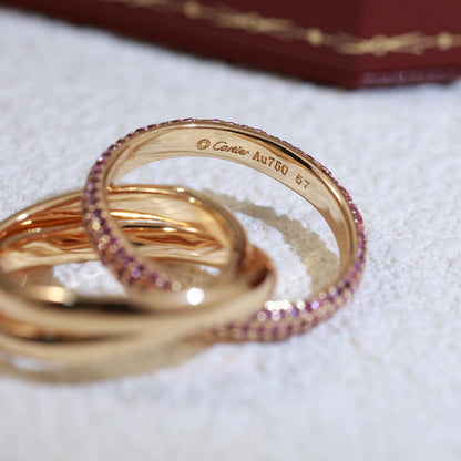 [Rani Jewelry] TRINITY 3.2MM RING PINK DIAMOND