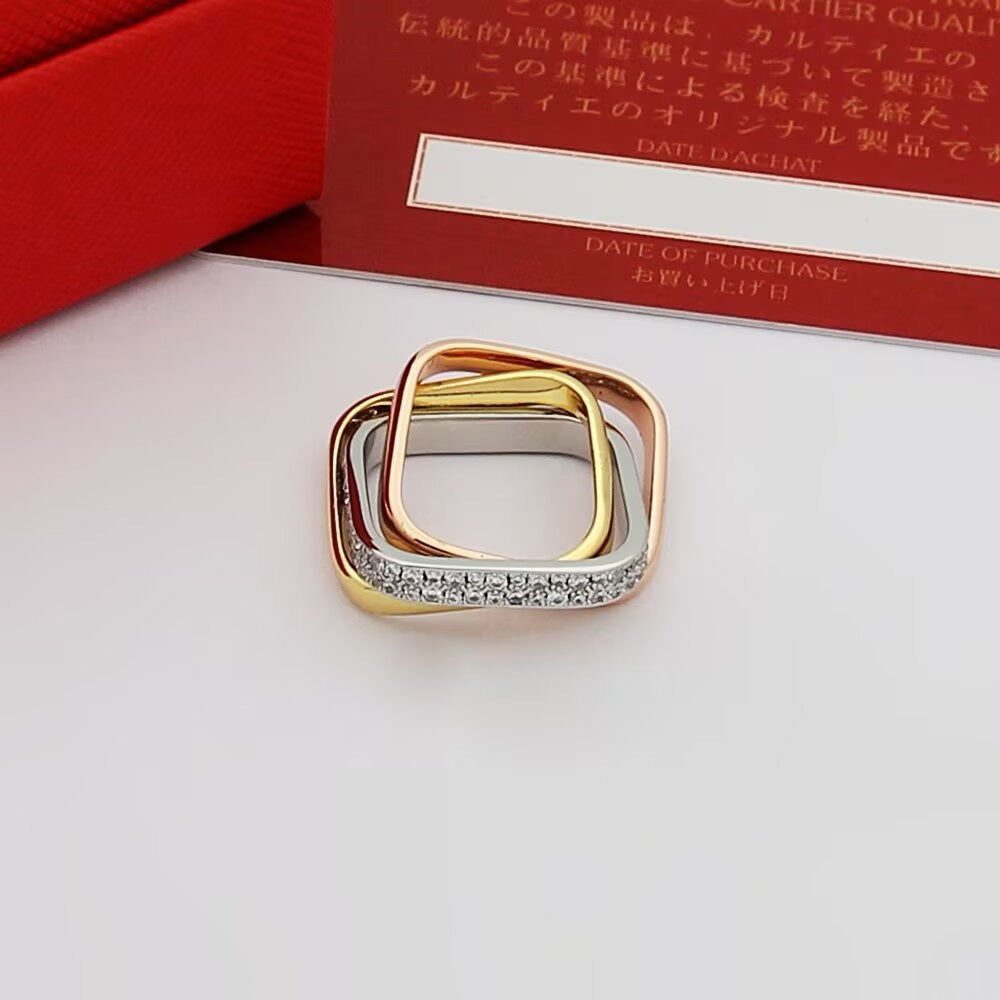 [Rani Jewelry] TRINITY 3.5MM CUSHION RING COLLECTION