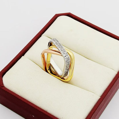 [Rani Jewelry] TRINITY 3.5MM CUSHION RING COLLECTION