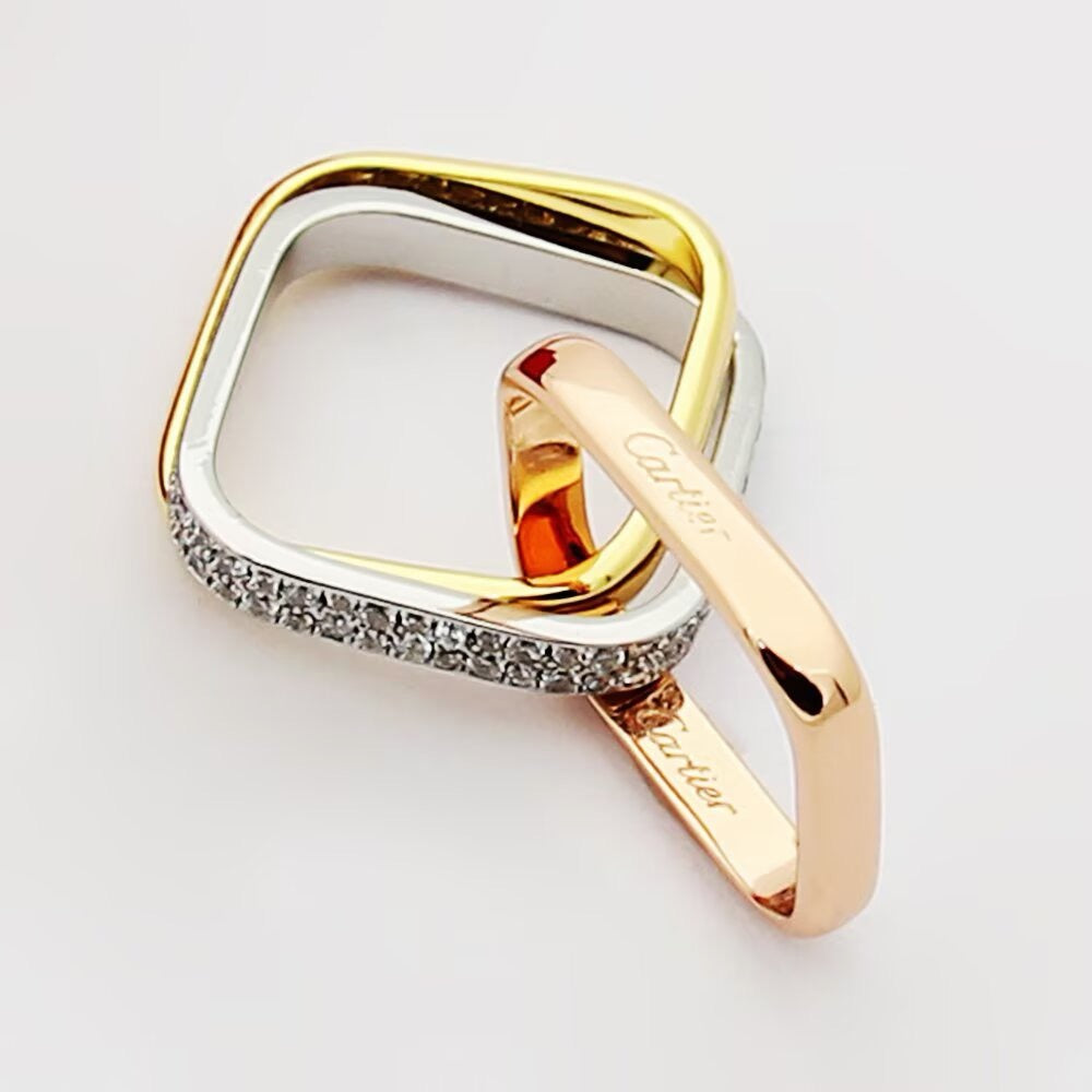 [Rani Jewelry] TRINITY 3.5MM CUSHION RING COLLECTION