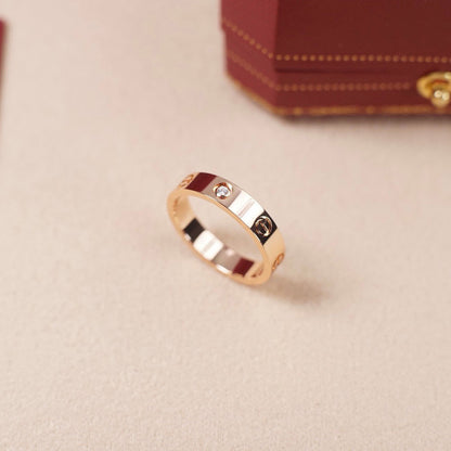 [Rani Jewelry] LOVE 4MM 1 DIAMOND RING