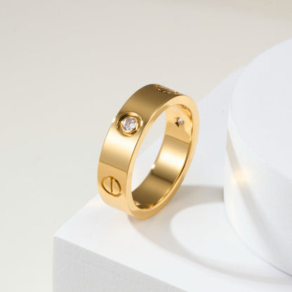 [Rani Jewelry] LOVE 4MM 1 DIAMOND RING