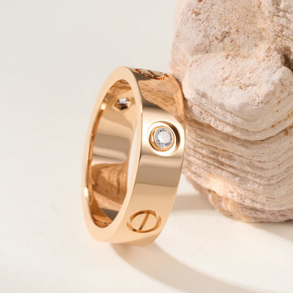 [Rani Jewelry] LOVE 4MM 1 DIAMOND RING
