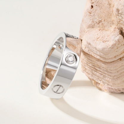 [Rani Jewelry] LOVE 4MM 1 DIAMOND RING