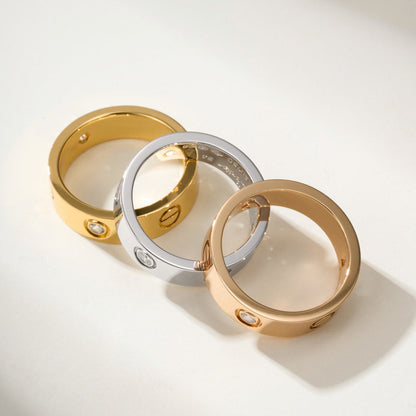 [Rani Jewelry] LOVE 4MM 1 DIAMOND RING