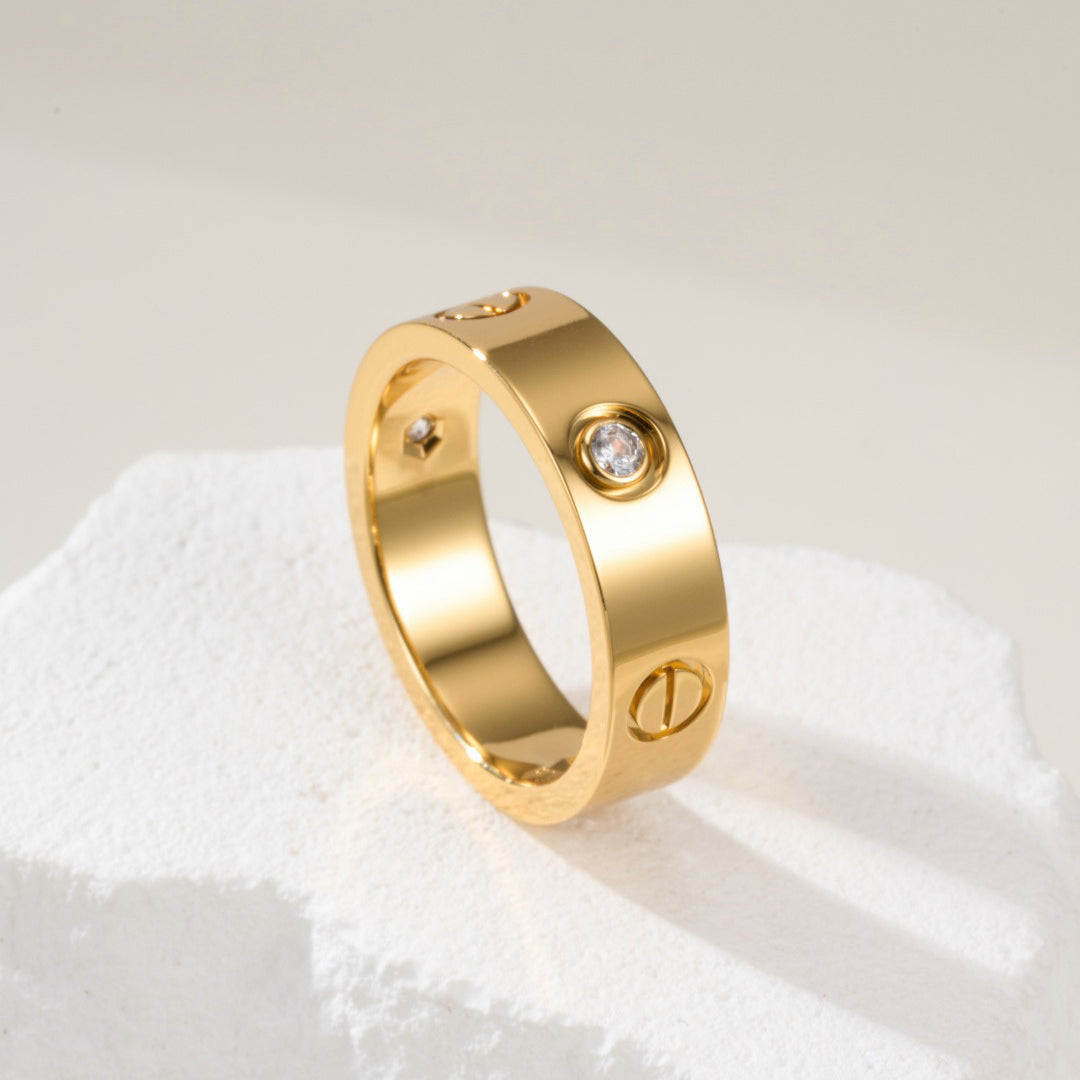 [Rani Jewelry] LOVE 4MM 1 DIAMOND RING