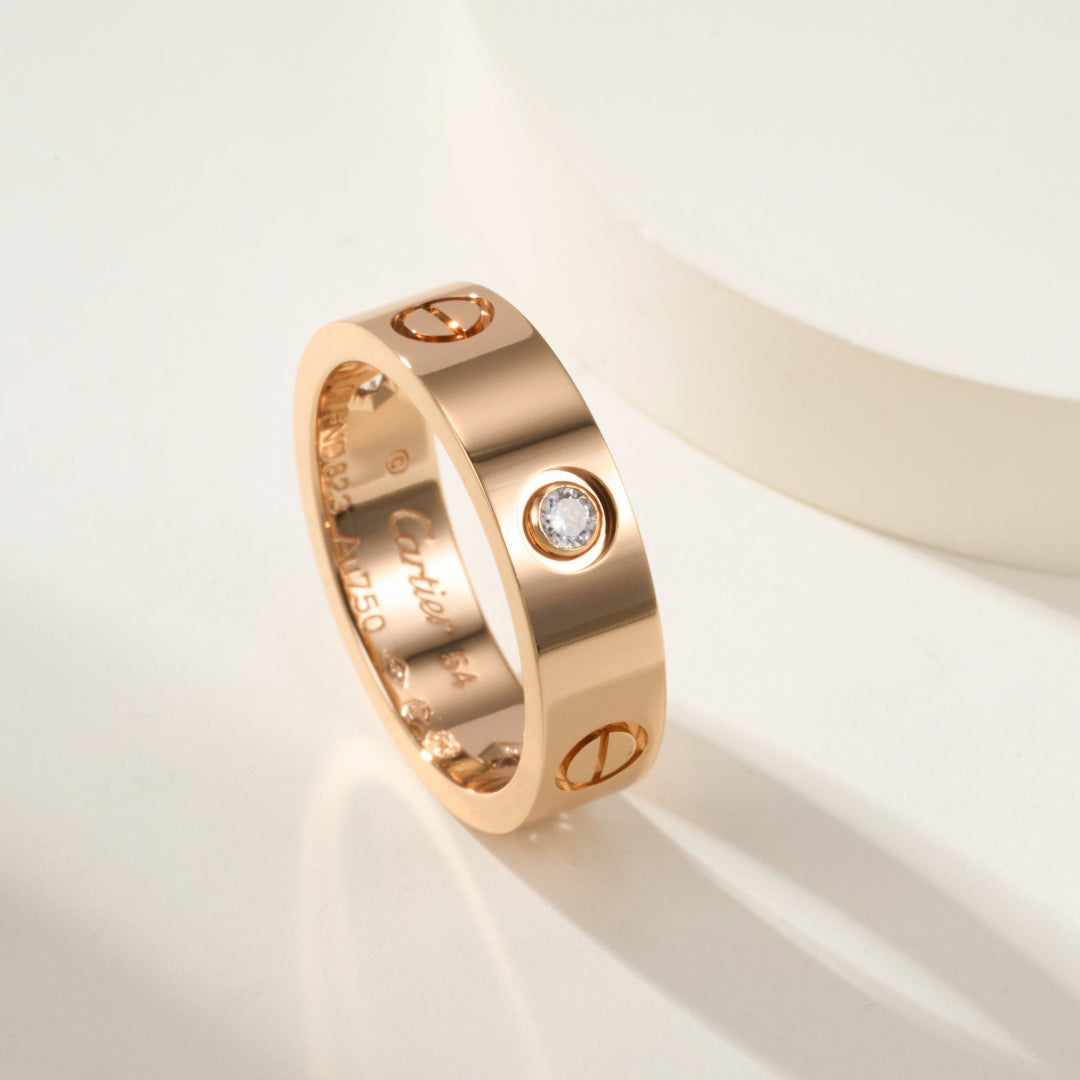 [Rani Jewelry] LOVE 4MM 1 DIAMOND RING