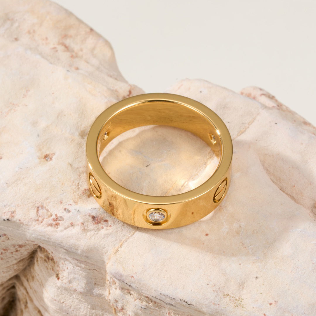 [Rani Jewelry] LOVE 4MM 1 DIAMOND RING