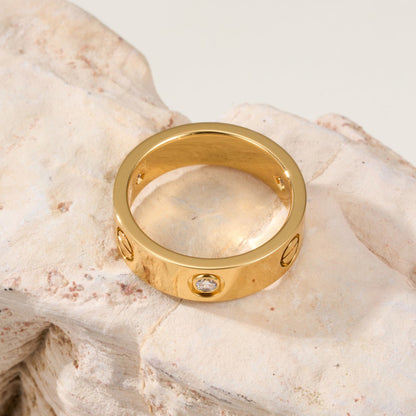[Rani Jewelry] LOVE 4MM 1 DIAMOND RING