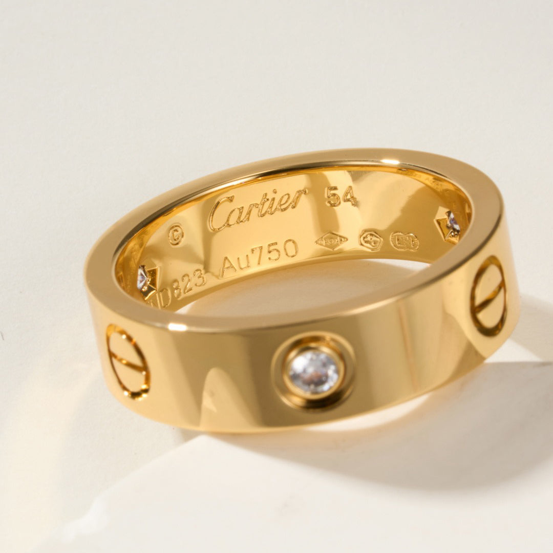 [Rani Jewelry] LOVE 4MM 1 DIAMOND RING