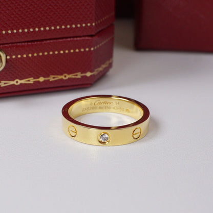 [Rani Jewelry] LOVE 4MM 1 DIAMOND RING