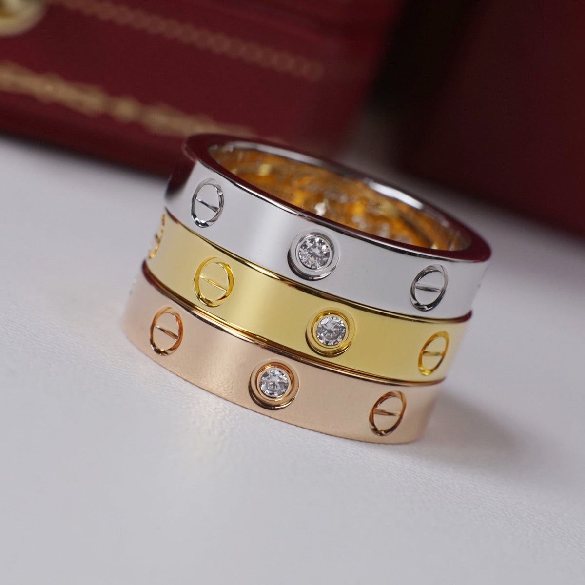 [Rani Jewelry] LOVE 4MM 1 DIAMOND RING