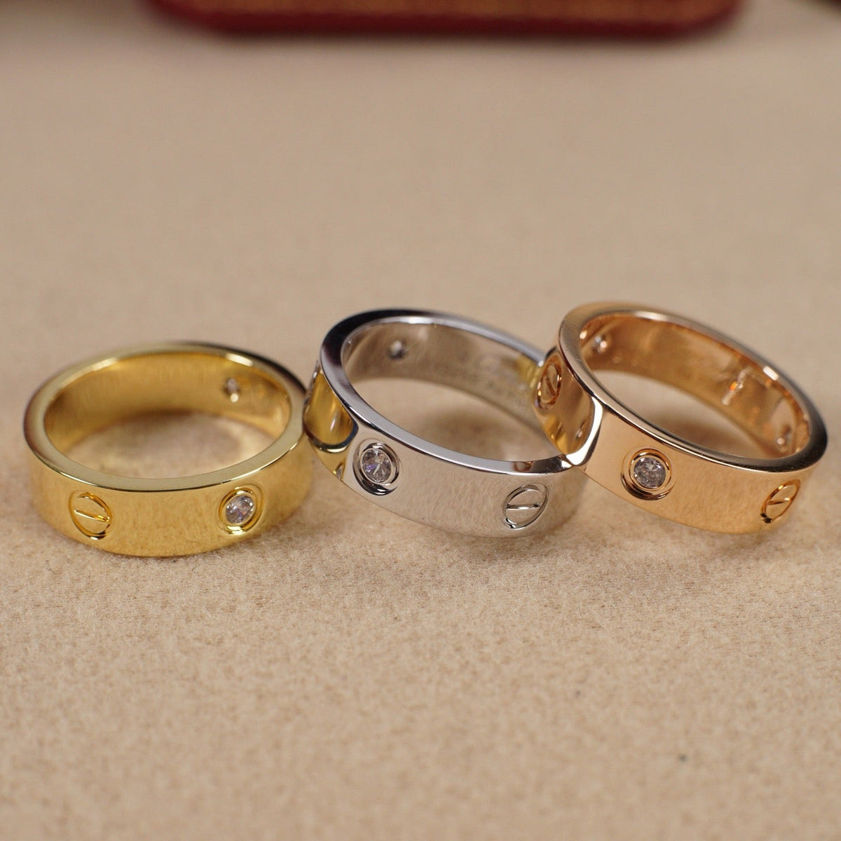 [Rani Jewelry] LOVE 5.5MM 3 DIAMOND RING