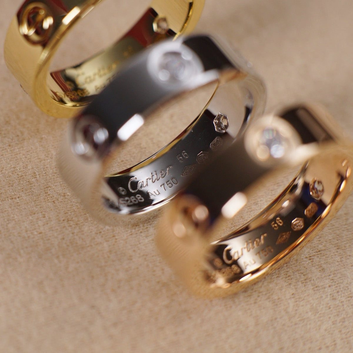[Rani Jewelry] LOVE 5.5MM 3 DIAMOND RING