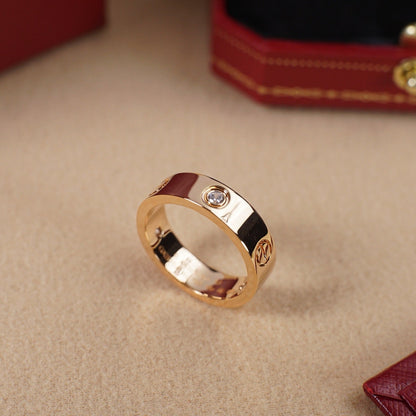 [Rani Jewelry] LOVE 5.5MM 3 DIAMOND RING