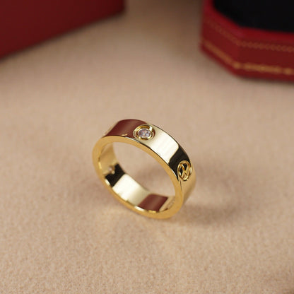 [Rani Jewelry] LOVE 5.5MM 3 DIAMOND RING