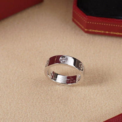 [Rani Jewelry] LOVE 5.5MM 3 DIAMOND RING