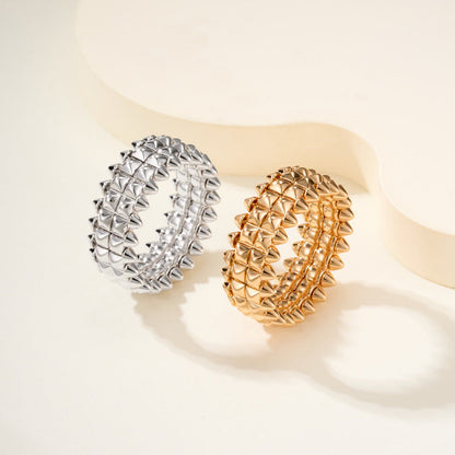 [Rani Jewelry] CLASH 9.2MM DOUBLE ROW RING