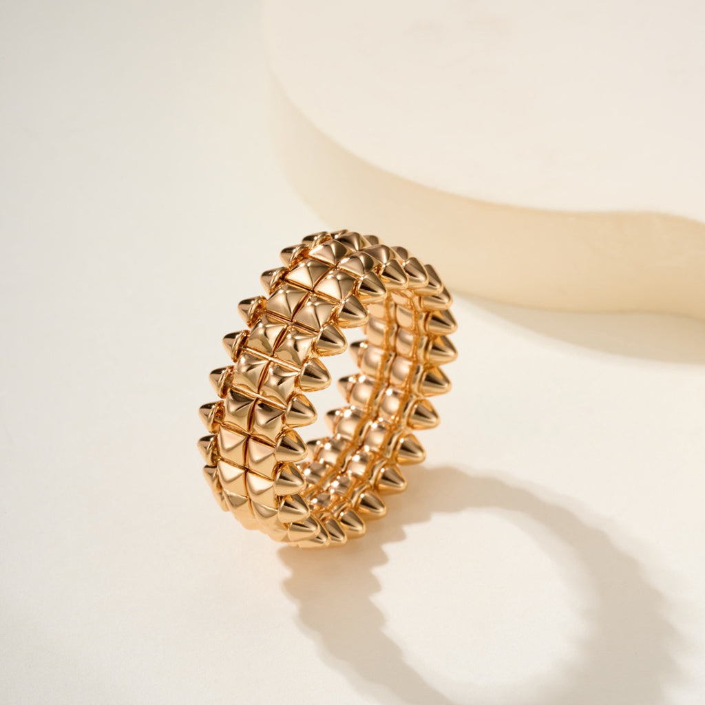[Rani Jewelry] CLASH 9.2MM DOUBLE ROW RING