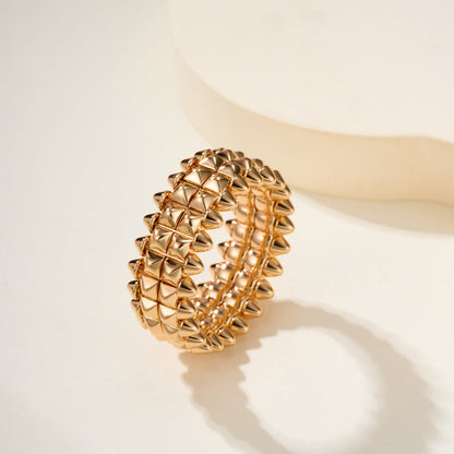 [Rani Jewelry] CLASH 9.2MM DOUBLE ROW RING