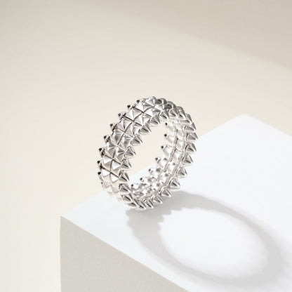 [Rani Jewelry] CLASH 9.2MM DOUBLE ROW RING