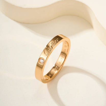 [Rani Jewelry] LOVE RING 4MM 1 DIAMOND