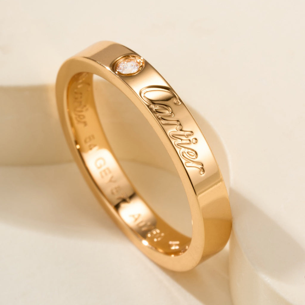 [Rani Jewelry] LOVE RING 4MM 1 DIAMOND