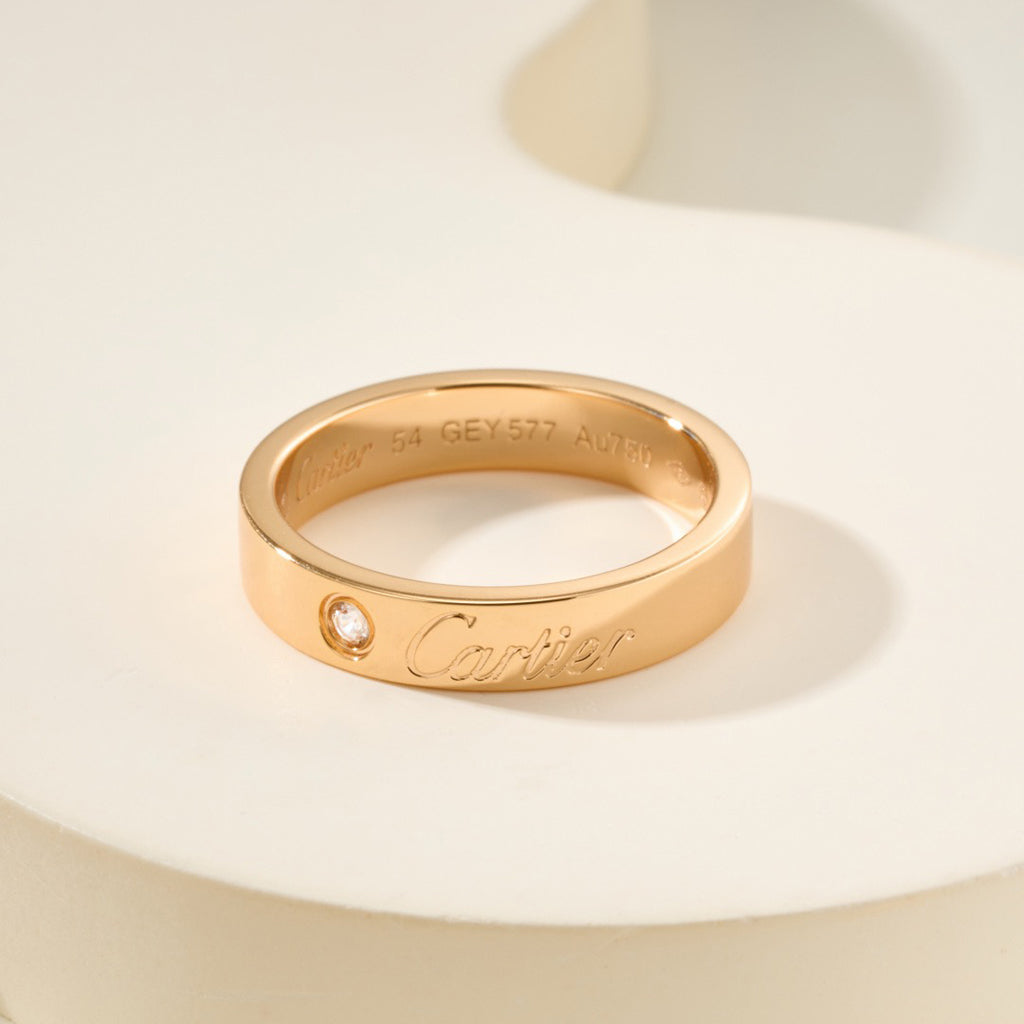[Rani Jewelry] LOVE RING 4MM 1 DIAMOND