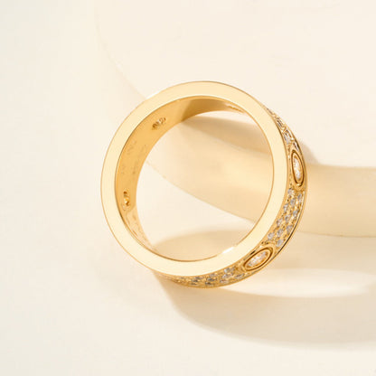 [Rani Jewelry] LOVE 5.5MM FULL-PAVE 6-DIAMOND RING
