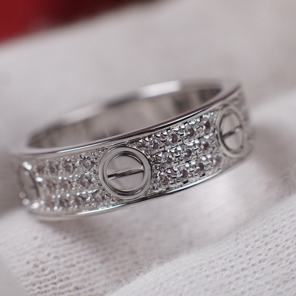 [Rani Jewelry] LOVE RING 5.5MM DIAMONDS PAVED
