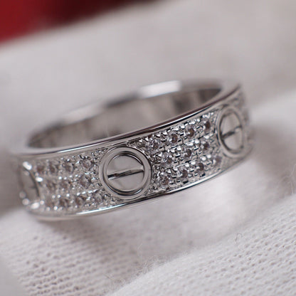 [Rani Jewelry] LOVE RING 5.5MM DIAMONDS PAVED