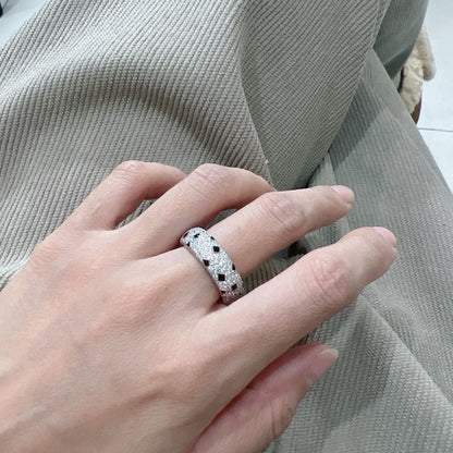 [Rani Jewelry] PANTHERE SPOTTED FULL DIAMOND RING
