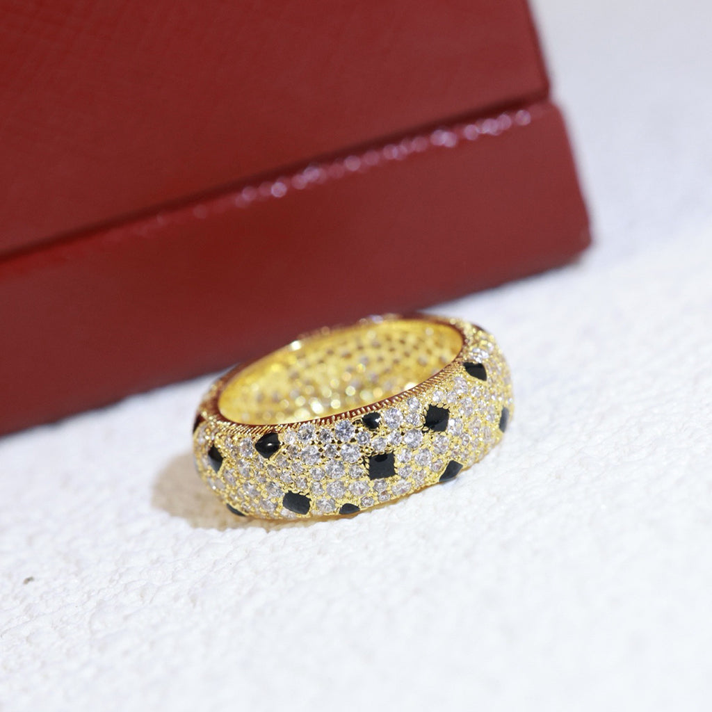 [Rani Jewelry] PANTHERE SPOTTED FULL DIAMOND RING