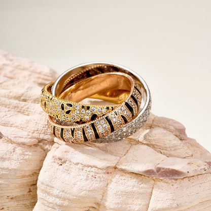 [Rani Jewelry] TRINITY  RING LEOPARD PRINT