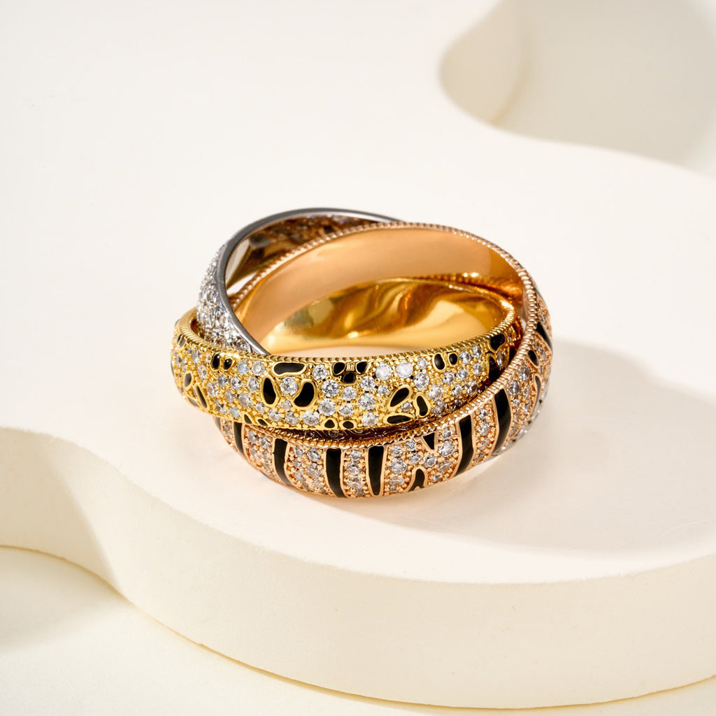 [Rani Jewelry] TRINITY  RING LEOPARD PRINT