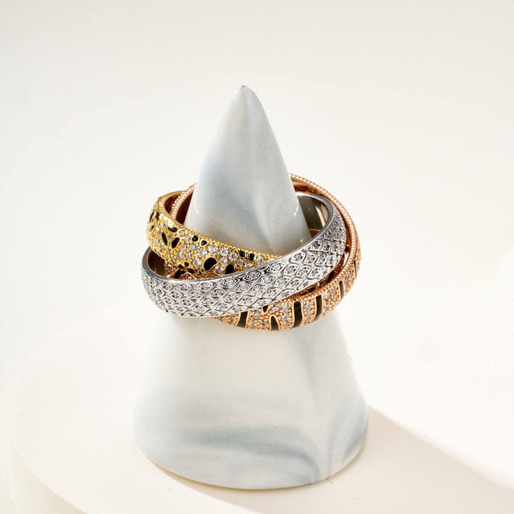 [Rani Jewelry] TRINITY  RING LEOPARD PRINT