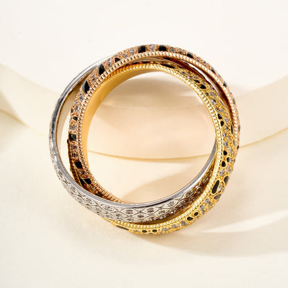[Rani Jewelry] TRINITY  RING LEOPARD PRINT