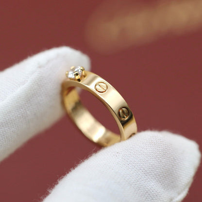 [Rani Jewelry] LOVE RING 3.6MM 1 BIG DIAMOND