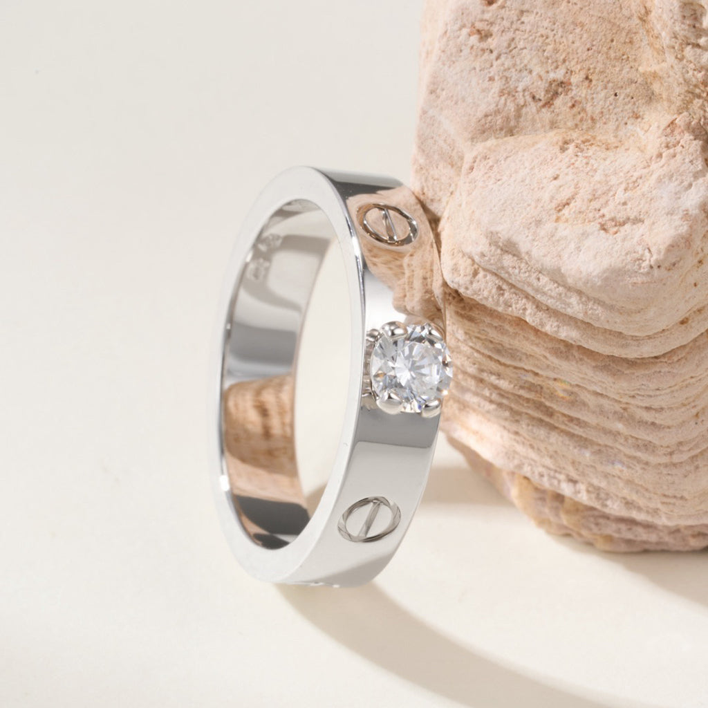 [Rani Jewelry] LOVE RING 3.6MM 1 BIG DIAMOND