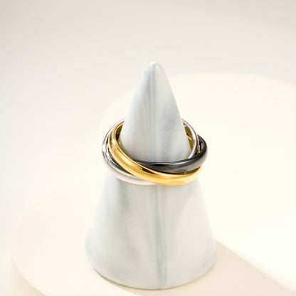 [Rani Jewelry] TRINITY 3.2MM RING BLACK CERAMIC