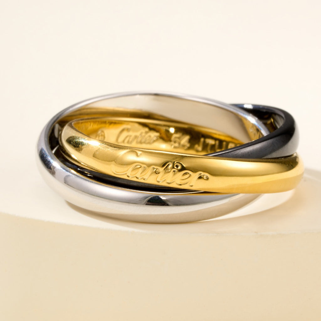 [Rani Jewelry] TRINITY 3.2MM RING BLACK CERAMIC