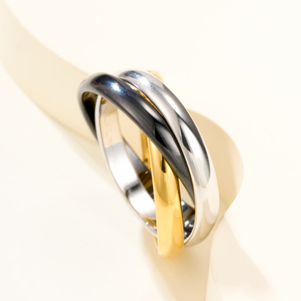 [Rani Jewelry] TRINITY 3.2MM RING BLACK CERAMIC
