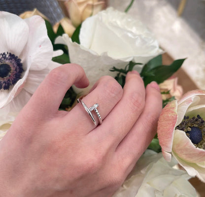 [Rani Jewelry] JUSTE 1.8MM HALF DIAMOND RING