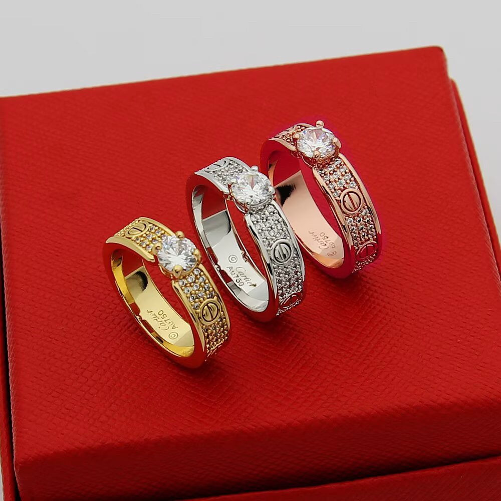 [Rani Jewelry] LOVE RING 3.6MM 1 BIG DIAMOND FULL DIAMOND