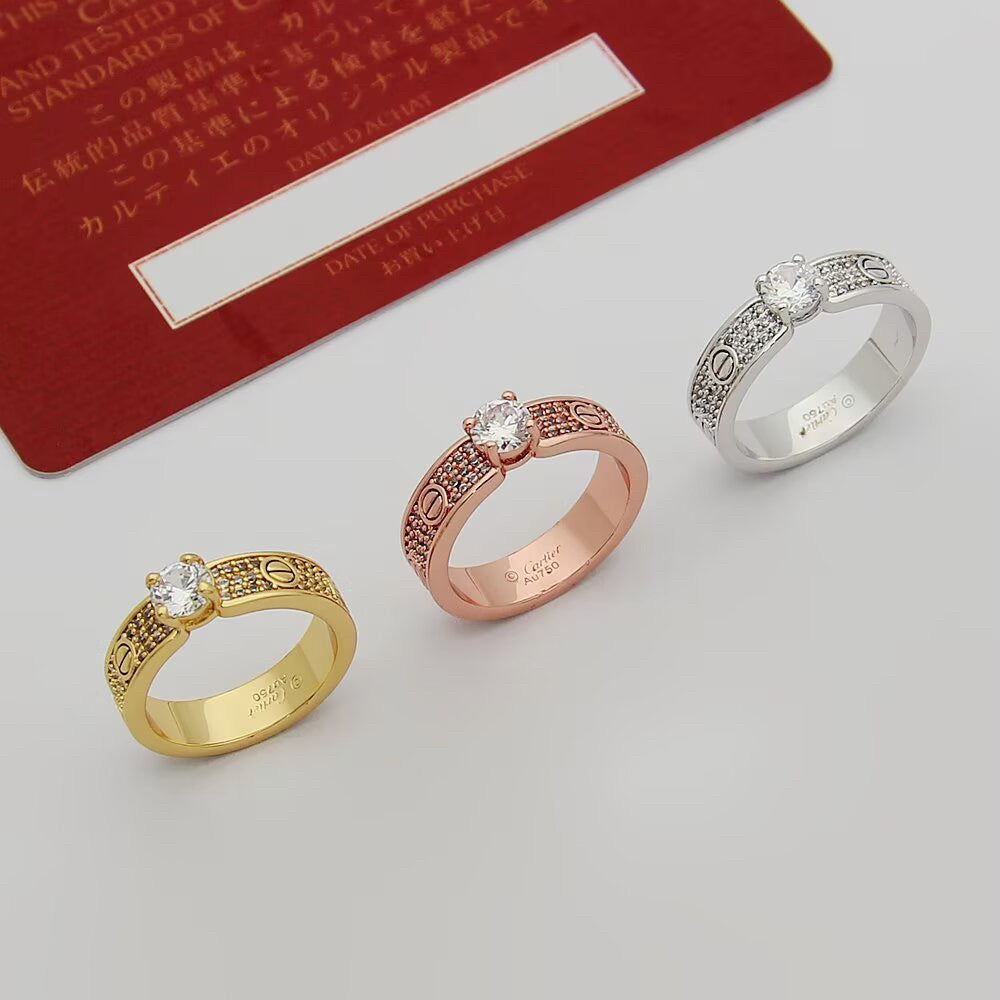 [Rani Jewelry] LOVE RING 3.6MM 1 BIG DIAMOND FULL DIAMOND