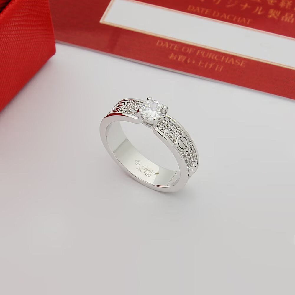 [Rani Jewelry] LOVE RING 3.6MM 1 BIG DIAMOND FULL DIAMOND