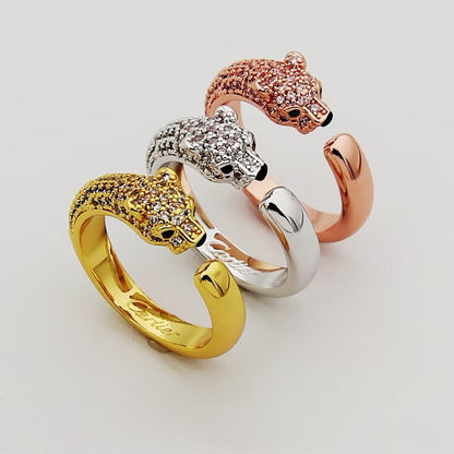 [Rani Jewelry] PANTHERE HALF DIAMOND SMALL RING