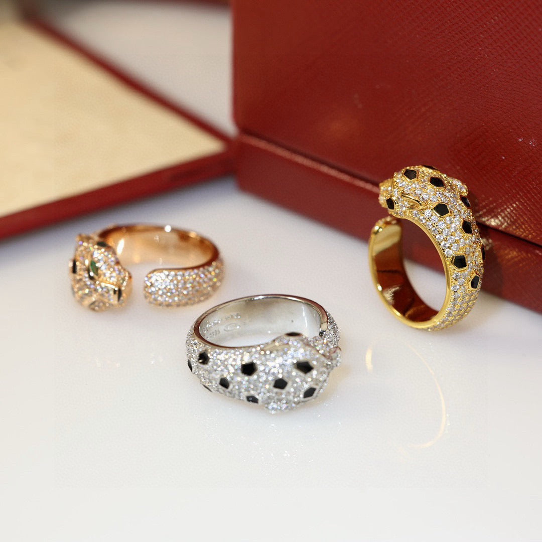 [Rani Jewelry] PANTHERE SPOTTED FULL DIAMOND MEDIUM RING