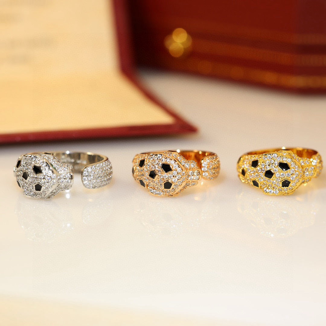 [Rani Jewelry] PANTHERE SPOTTED FULL DIAMOND MEDIUM RING